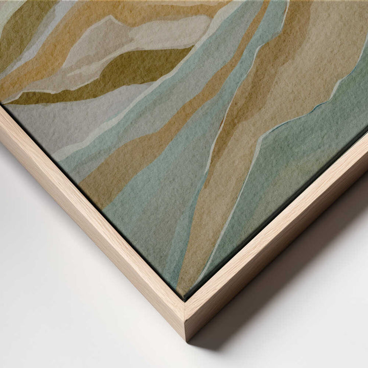 "Abstract Mountain Serenity" by Nikita Jariwala — Landscape Wall Art