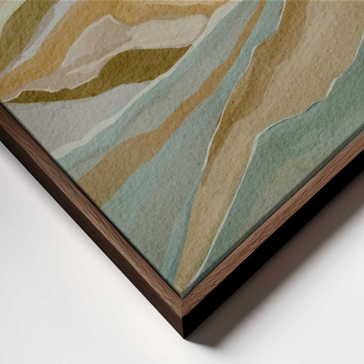 "Abstract Mountain Serenity" by Nikita Jariwala — Landscape Wall Art