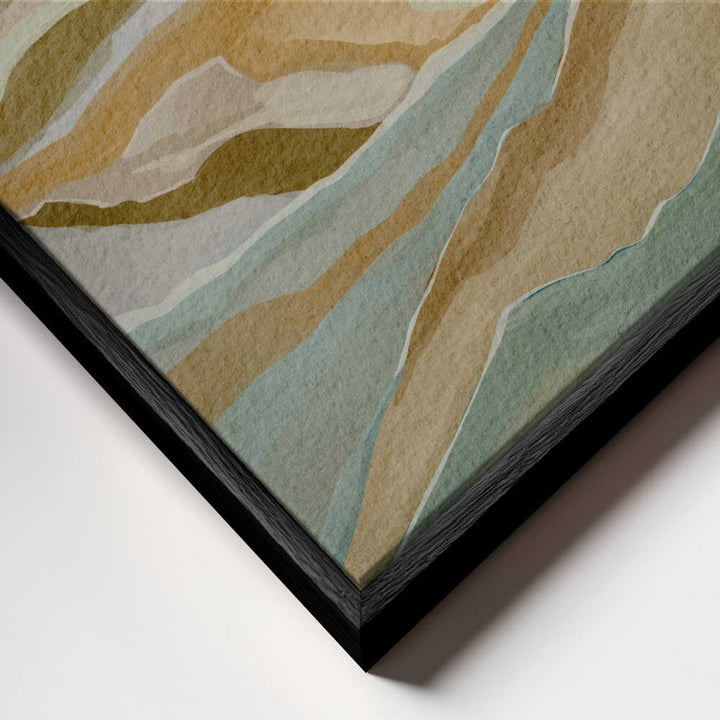 "Abstract Mountain Serenity" by Nikita Jariwala — Landscape Wall Art