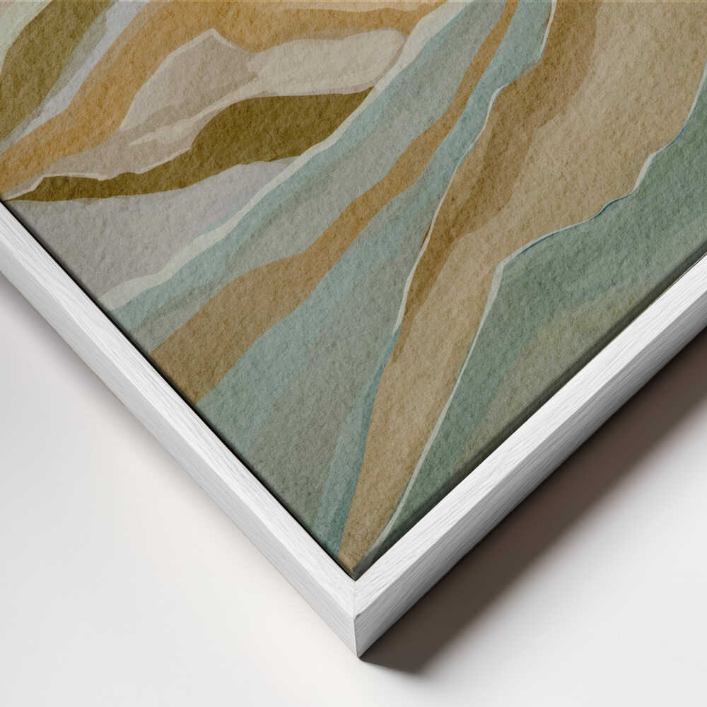 "Abstract Mountain Serenity" by Nikita Jariwala — Landscape Wall Art