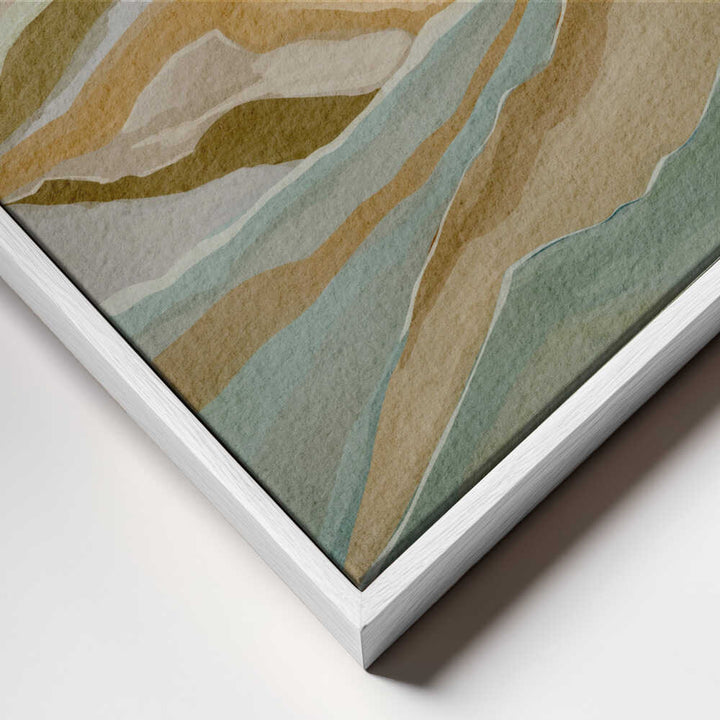 "Abstract Mountain Serenity" by Nikita Jariwala — Landscape Wall Art