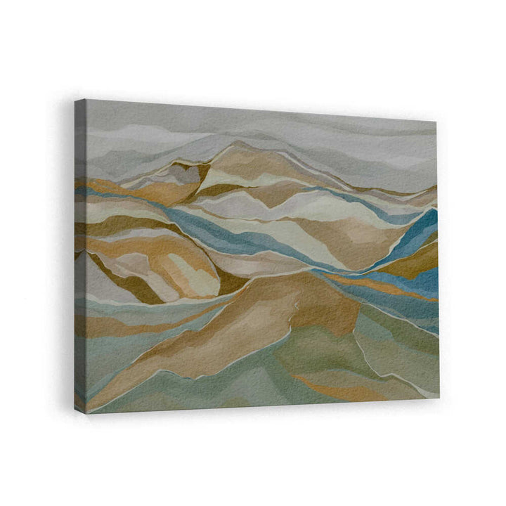 "Abstract Mountain Serenity" by Nikita Jariwala — Landscape Wall Art