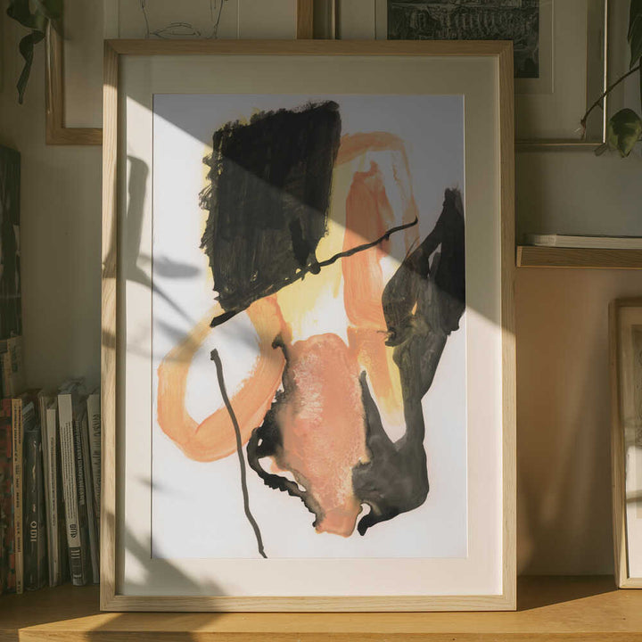 Bold Orange Abstract Shapes