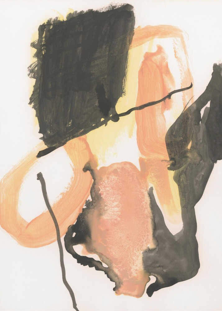 Bold Orange Abstract Shapes