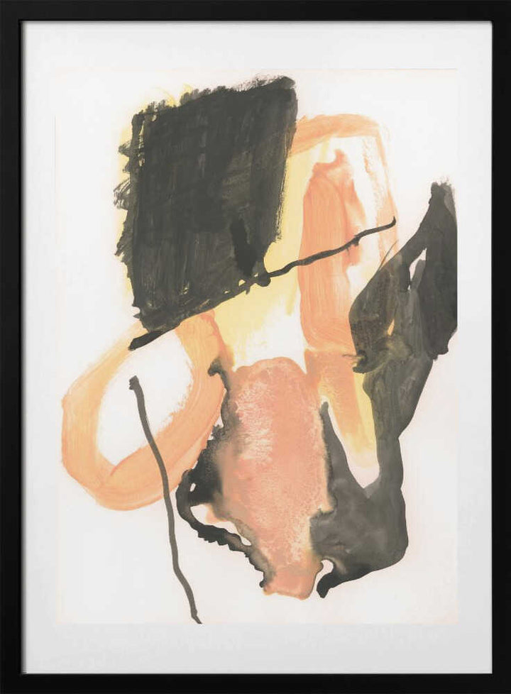 Bold Orange Abstract Shapes