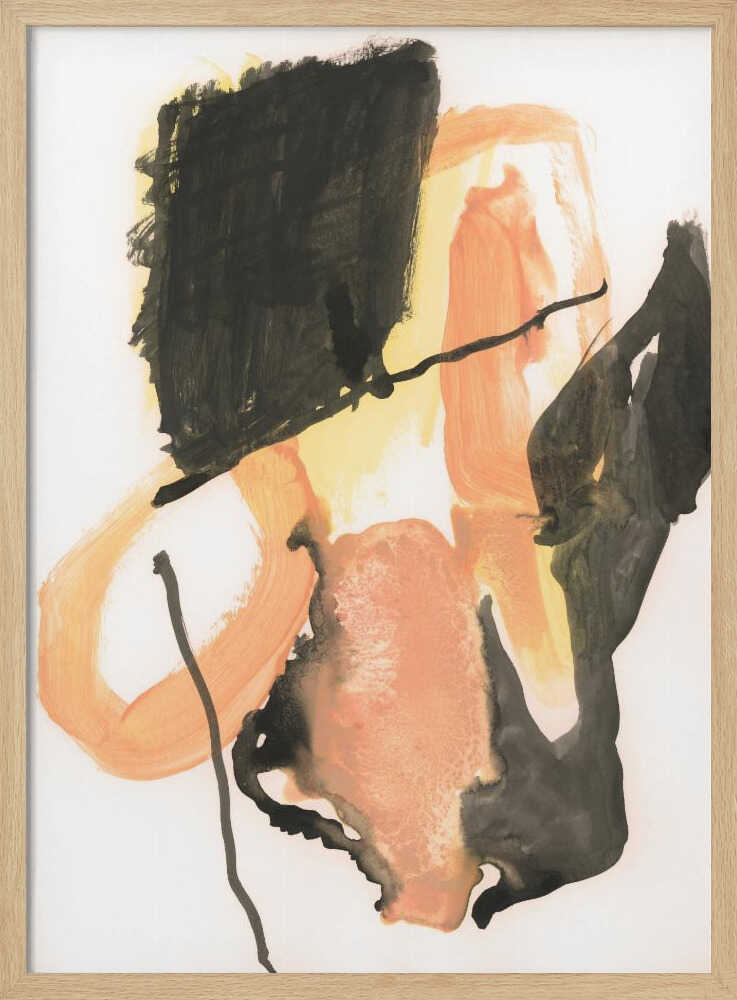 Bold Orange Abstract Shapes