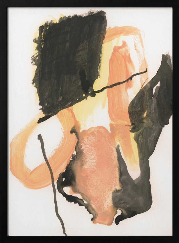 Bold Orange Abstract Shapes