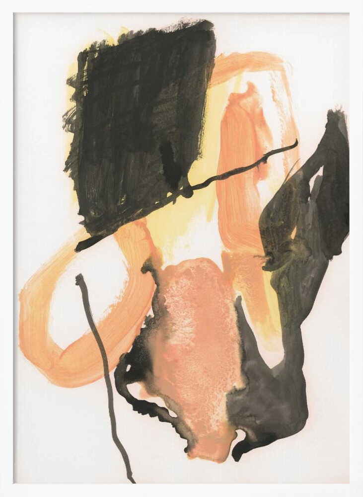 Bold Orange Abstract Shapes