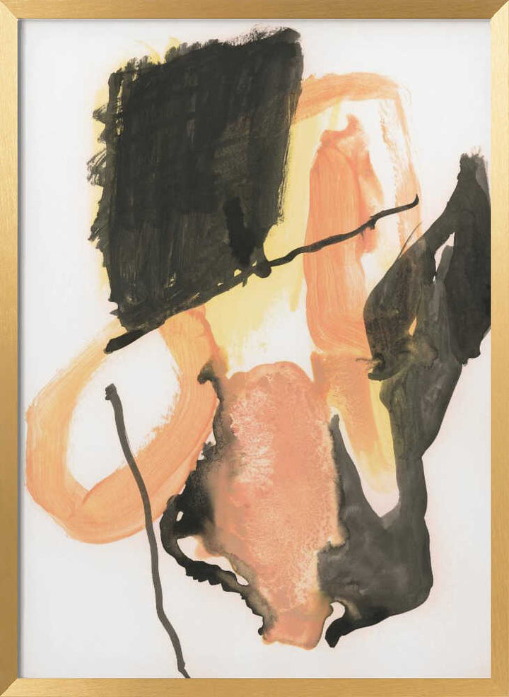 Bold Orange Abstract Shapes