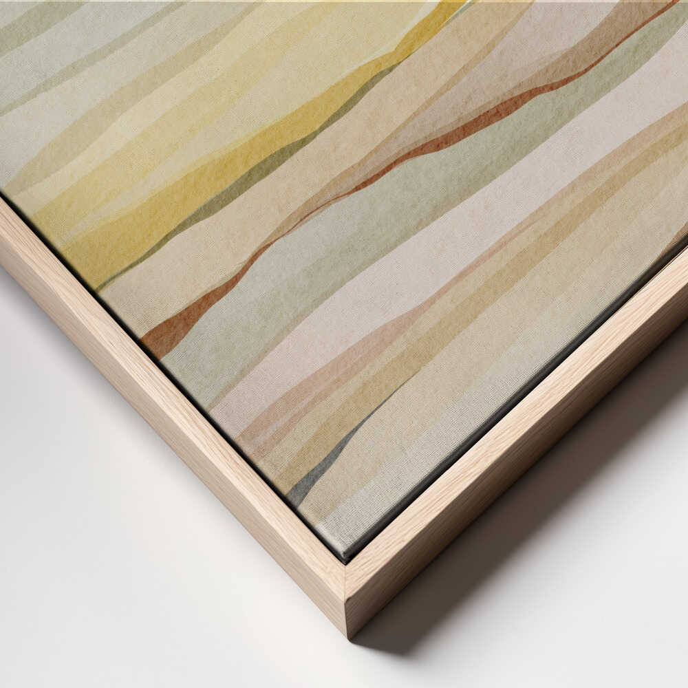 "Warm Horizon Layers" by Nikita Jariwala — Landscape Wall Art