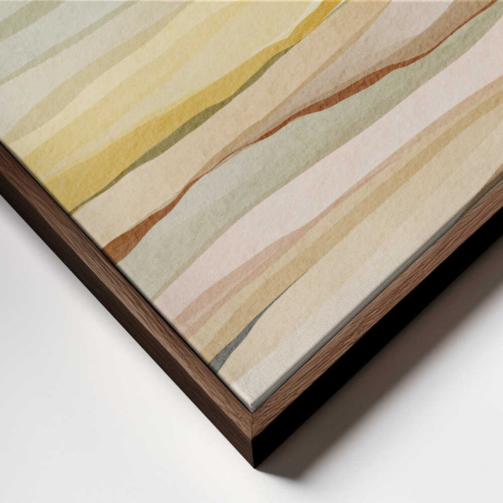 "Warm Horizon Layers" by Nikita Jariwala — Landscape Wall Art