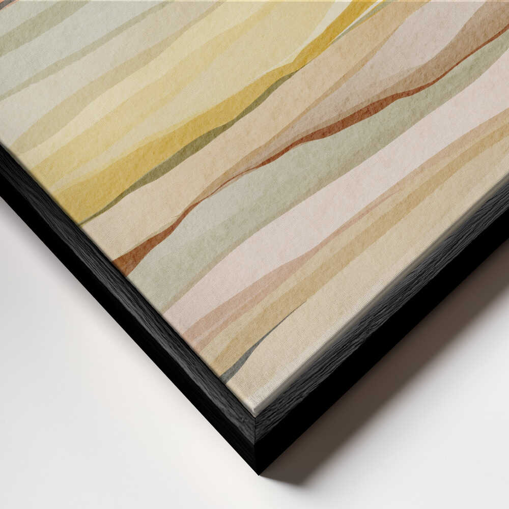 "Warm Horizon Layers" by Nikita Jariwala — Landscape Wall Art
