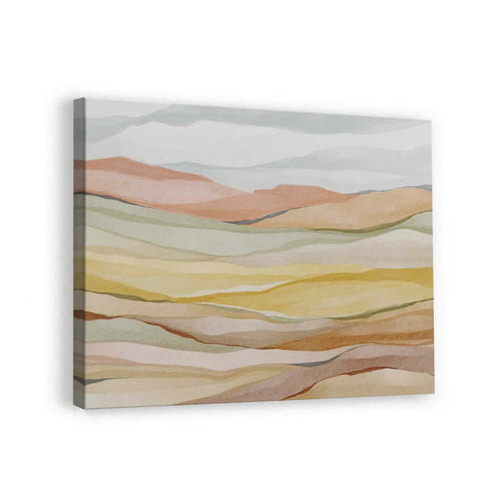 "Warm Horizon Layers" by Nikita Jariwala — Landscape Wall Art