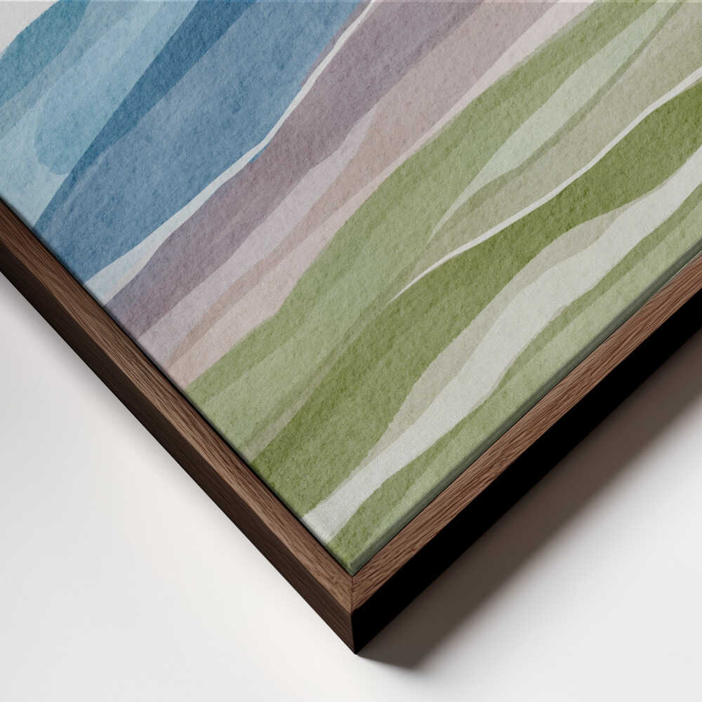 "Abstract Watercolor Mountains" by Nikita Jariwala — Landscape Wall Art