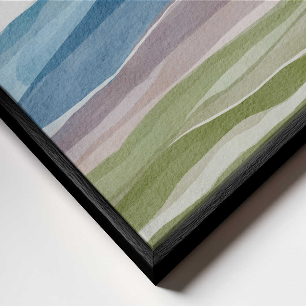 "Abstract Watercolor Mountains" by Nikita Jariwala — Landscape Wall Art