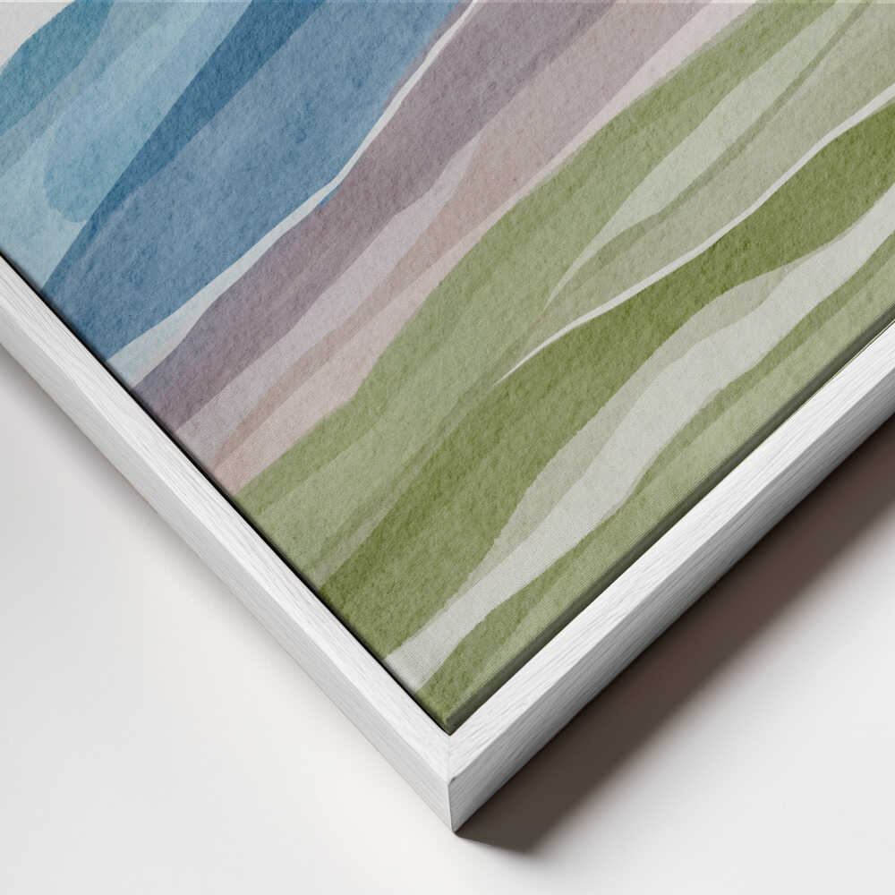 "Abstract Watercolor Mountains" by Nikita Jariwala — Landscape Wall Art