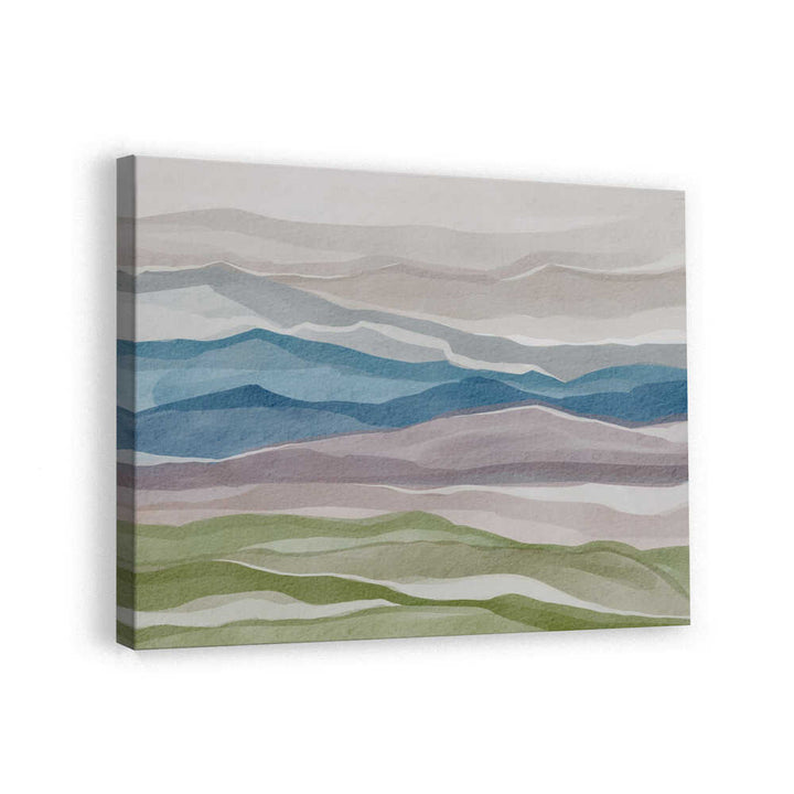 "Abstract Watercolor Mountains" by Nikita Jariwala — Landscape Wall Art