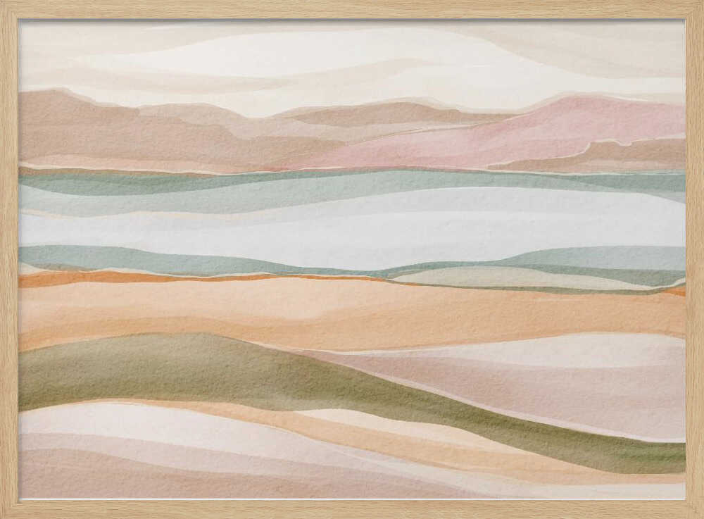 "Calm Watercolor Landscape No. 3" by Nikita Jariwala — Landscape Wall Art