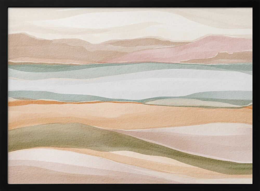 "Calm Watercolor Landscape No. 3" by Nikita Jariwala — Landscape Wall Art