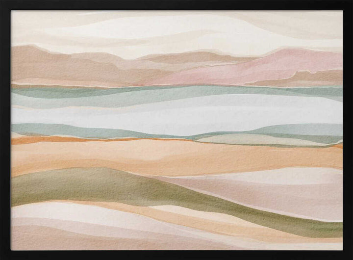 "Calm Watercolor Landscape No. 3" by Nikita Jariwala — Landscape Wall Art