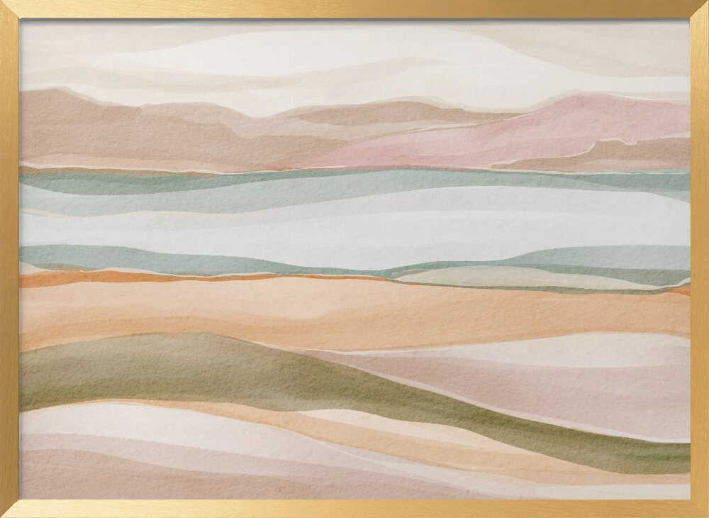 "Calm Watercolor Landscape No. 3" by Nikita Jariwala — Landscape Wall Art