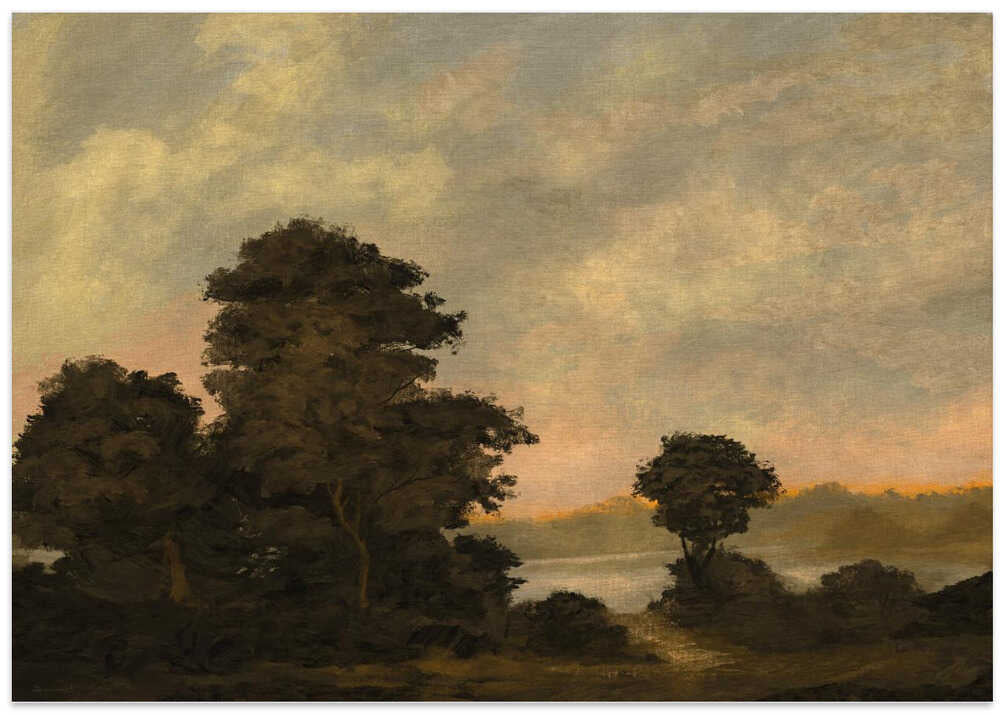 "Tranquil Sunset Landscape" by Dan Hobday — Landscape Wall Art