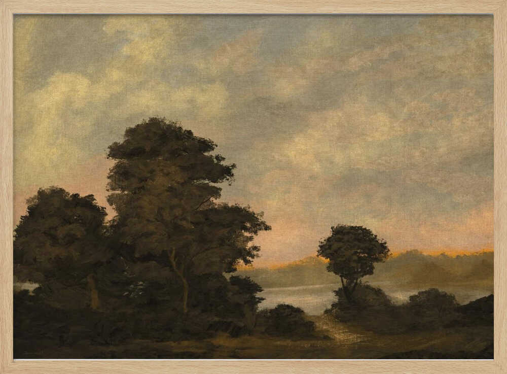 "Tranquil Sunset Landscape" by Dan Hobday — Landscape Wall Art