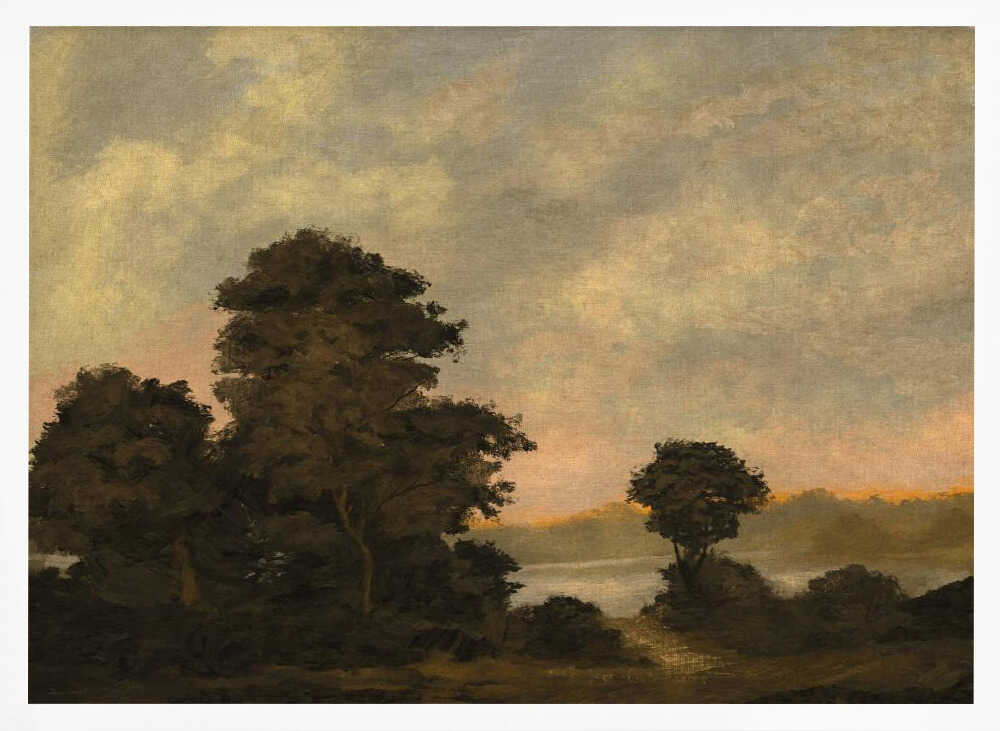 "Tranquil Sunset Landscape" by Dan Hobday — Landscape Wall Art
