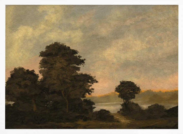 "Tranquil Sunset Landscape" by Dan Hobday — Landscape Wall Art