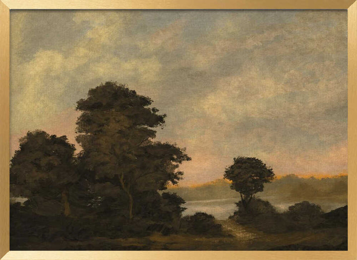 "Tranquil Sunset Landscape" by Dan Hobday — Landscape Wall Art