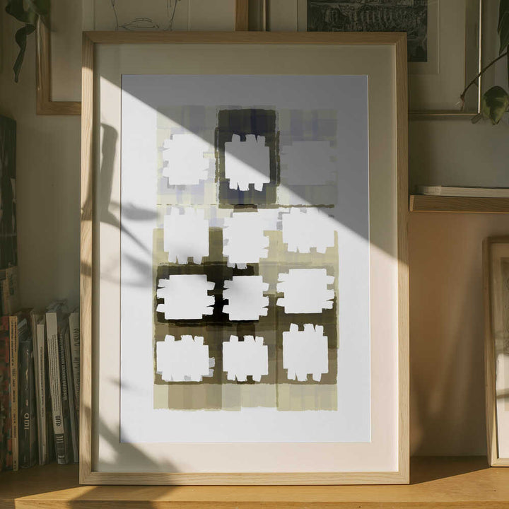 Muted Grid Abstract
