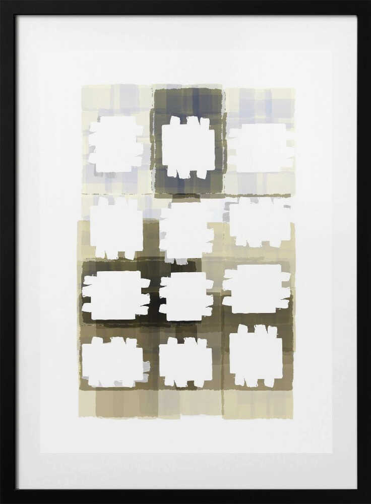 Muted Grid Abstract