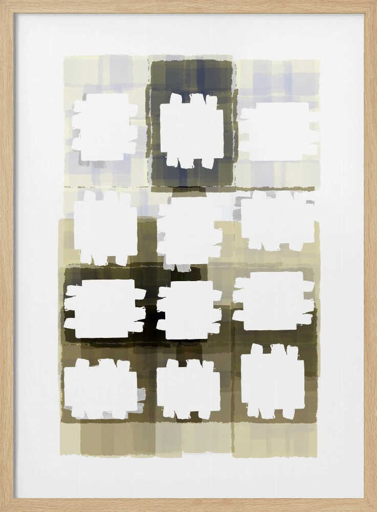 Muted Grid Abstract
