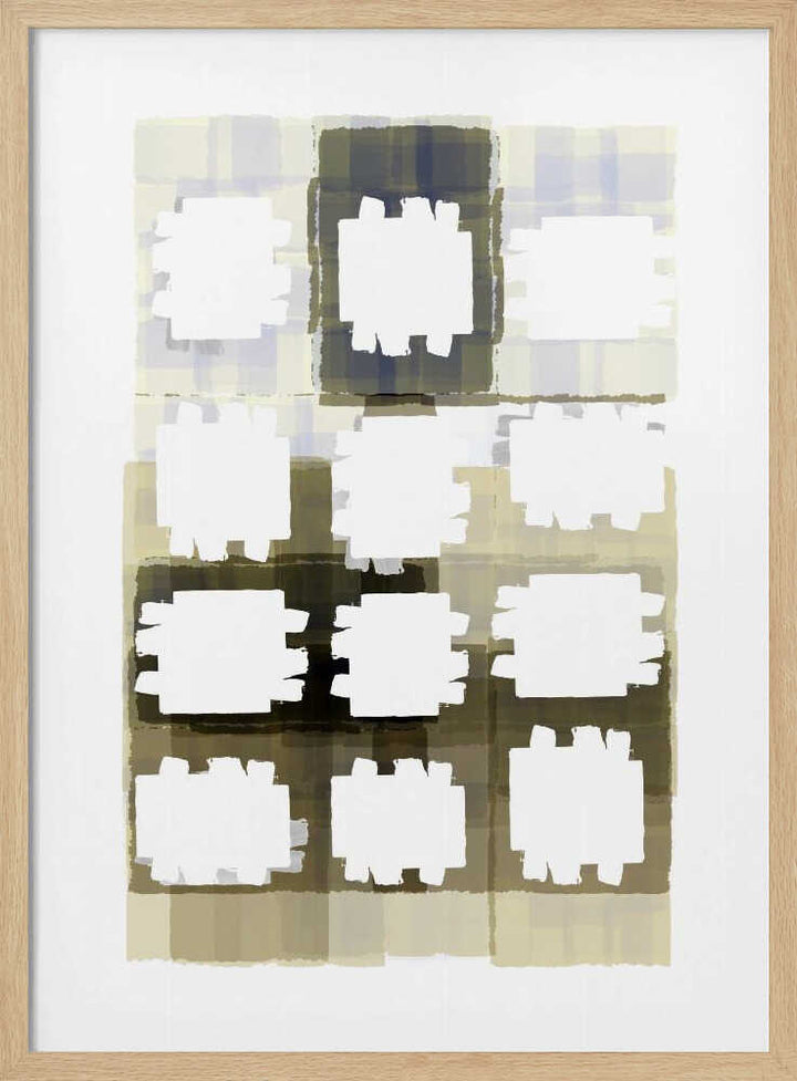 Muted Grid Abstract