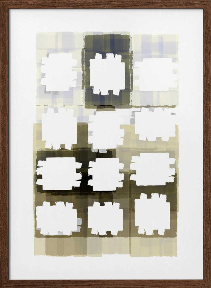 Muted Grid Abstract
