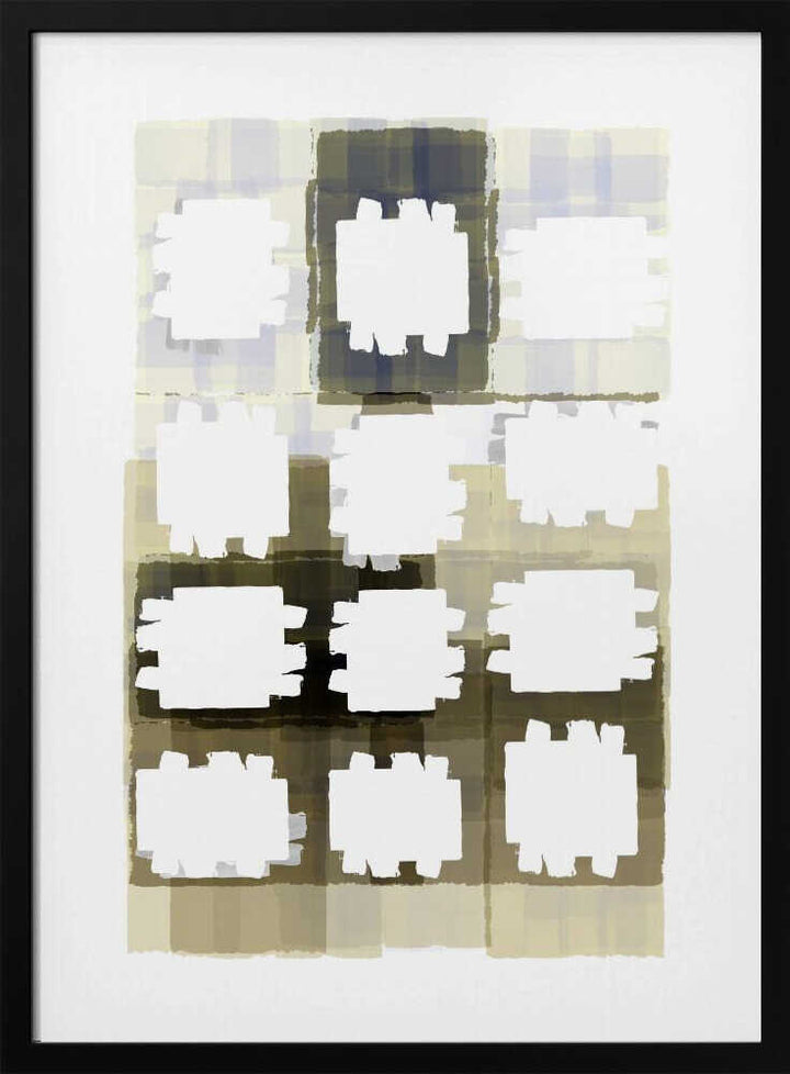 Muted Grid Abstract