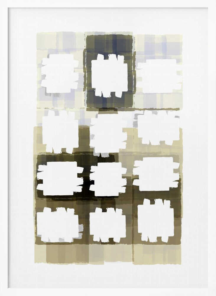 Muted Grid Abstract