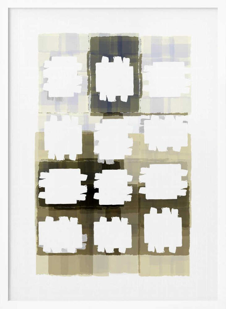 Muted Grid Abstract