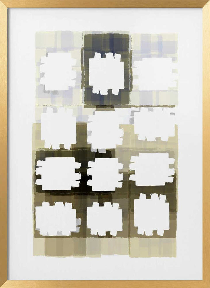 Muted Grid Abstract