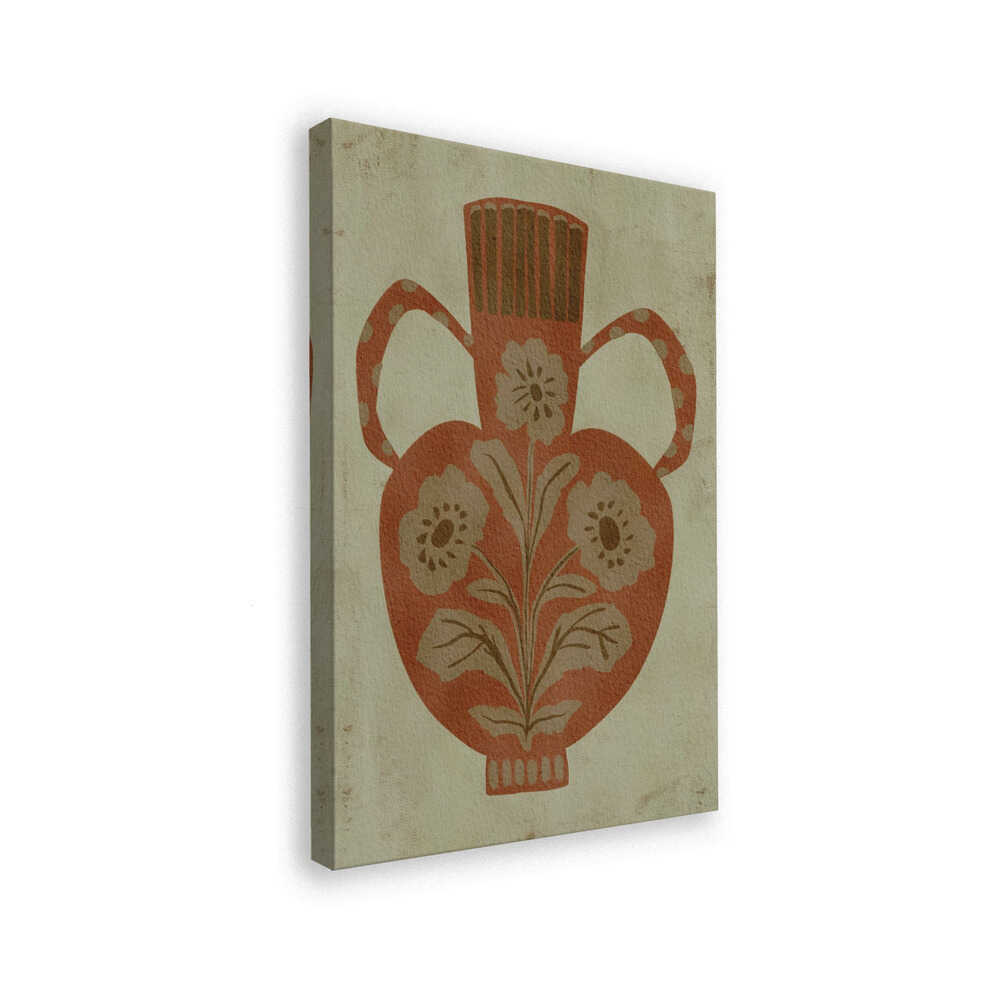 "Rustic Floral Vase" by Nikita Jariwala — Still Life Wall Art