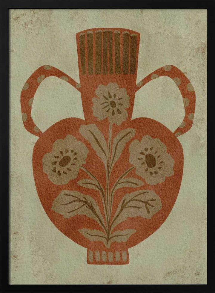 "Rustic Floral Vase" by Nikita Jariwala — Still Life Wall Art