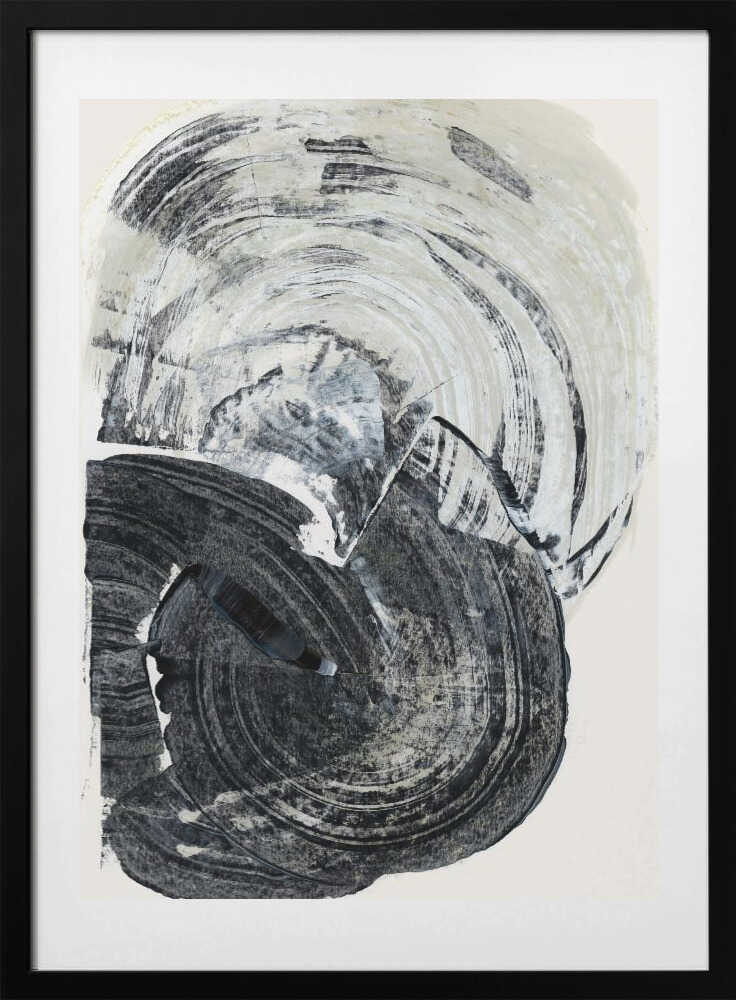 Swirling Monochrome Abstract