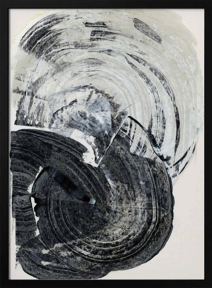 Swirling Monochrome Abstract