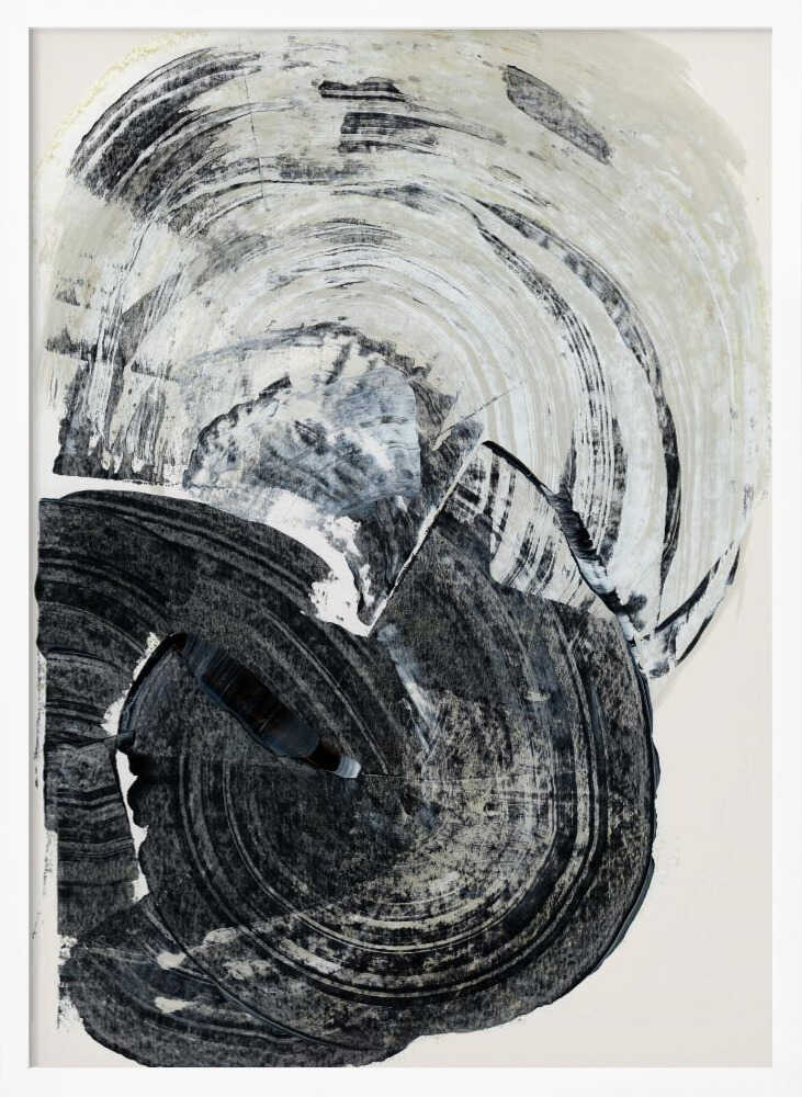 Swirling Monochrome Abstract