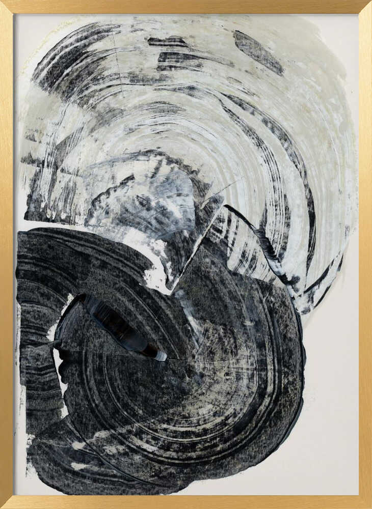 Swirling Monochrome Abstract