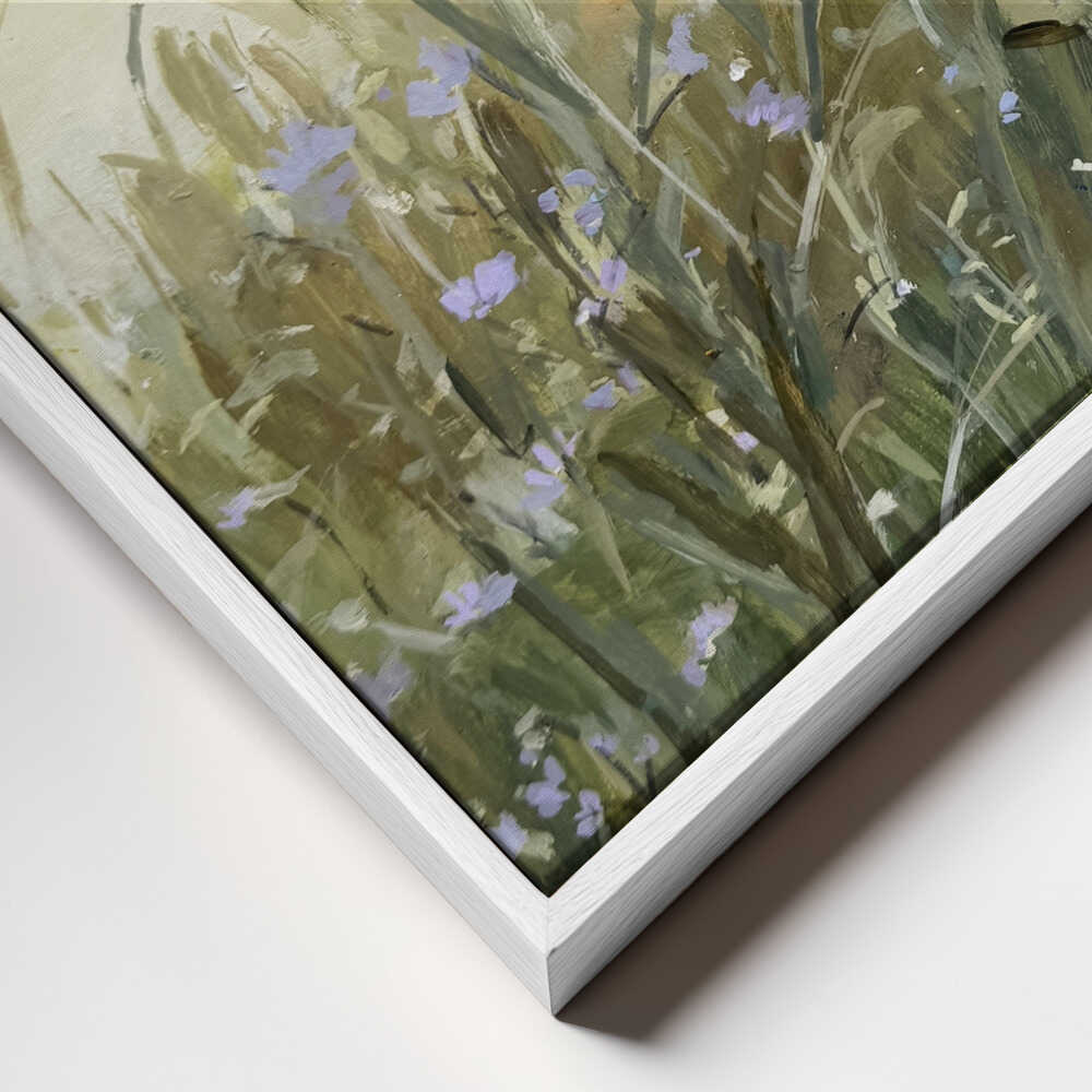 Blue Flowers in Meadow