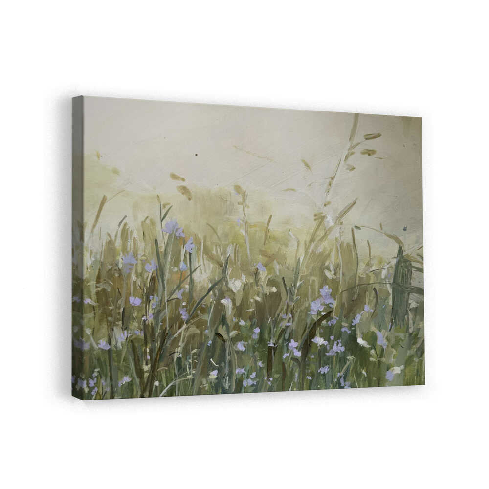 Blue Flowers in Meadow