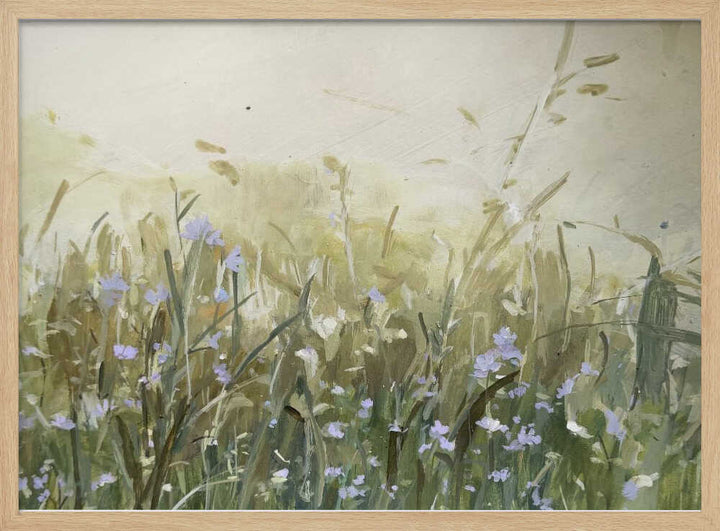 Blue Flowers in Meadow