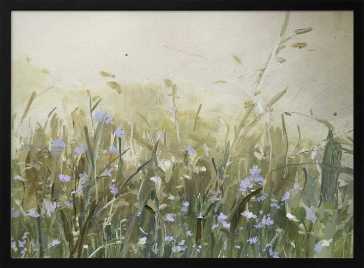 Blue Flowers in Meadow