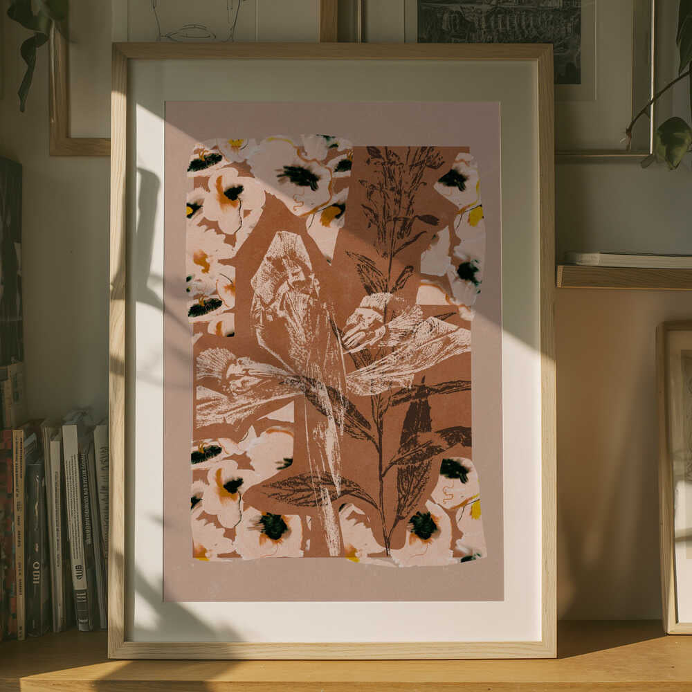 Earthy Floral Collage